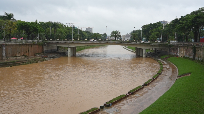 观澜河 河水 泄洪