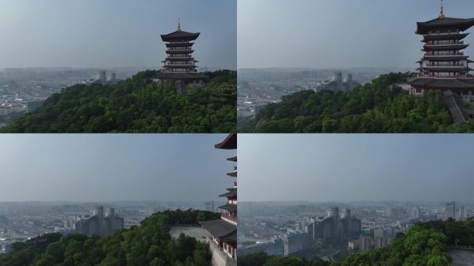 4K原创浙江台州航拍大景