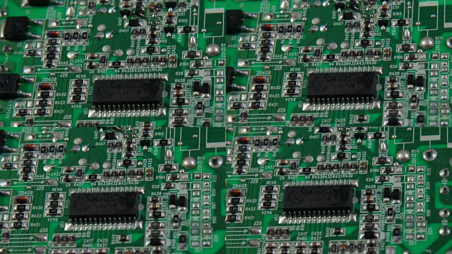 电脑主板线路电路板芯片