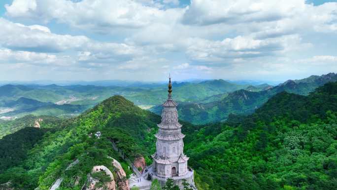 辽宁鞍山千山景区风光航拍日出云海36