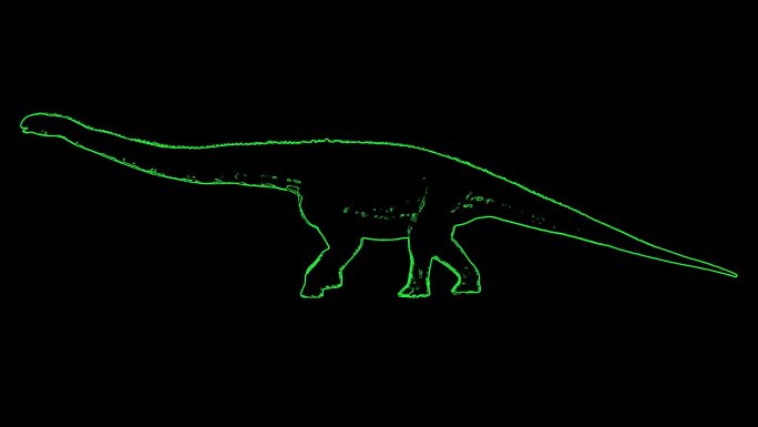 激光投影恐龙2