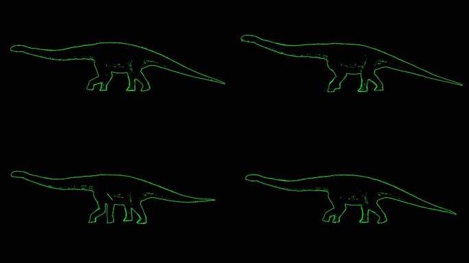 激光投影恐龙2