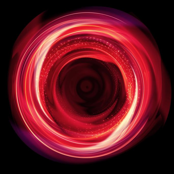 地屏-能量光流旋转-红