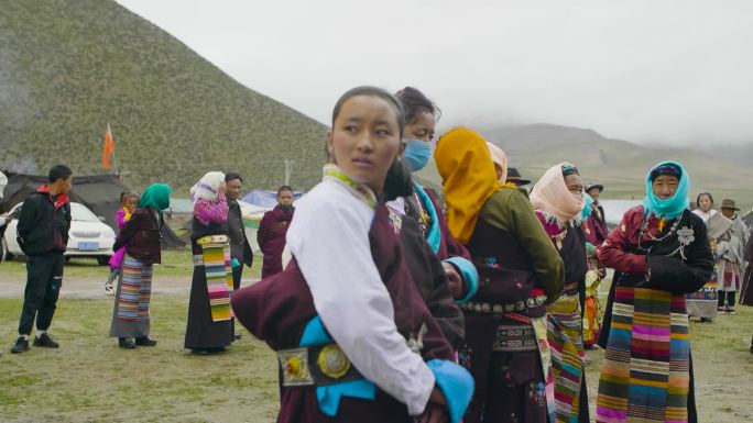 藏族装饰 藏族妇女 牧场 农场 草场