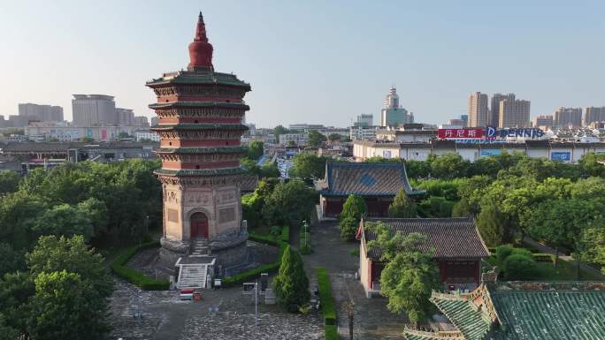 河南安阳文峰塔航拍