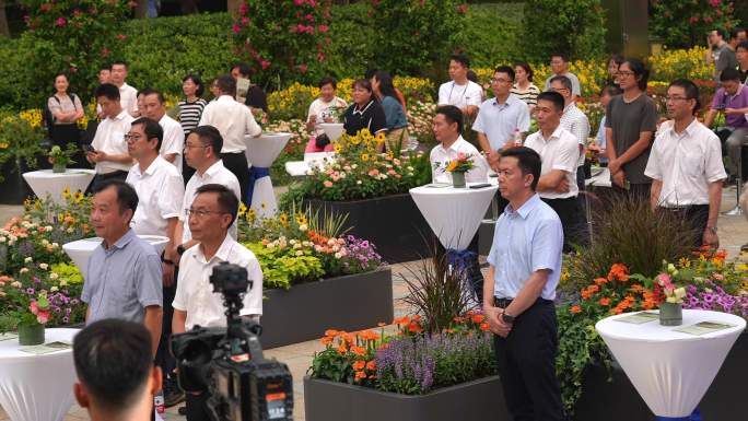 杭州钱江世纪城公园建成开园仪式现场环境