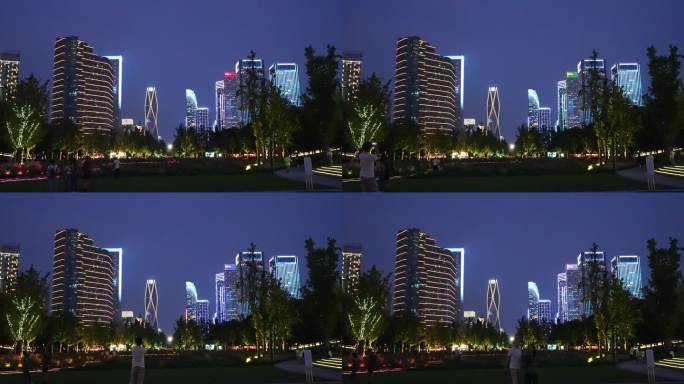 迎亚运 杭州市钱江世纪城公园建成开园