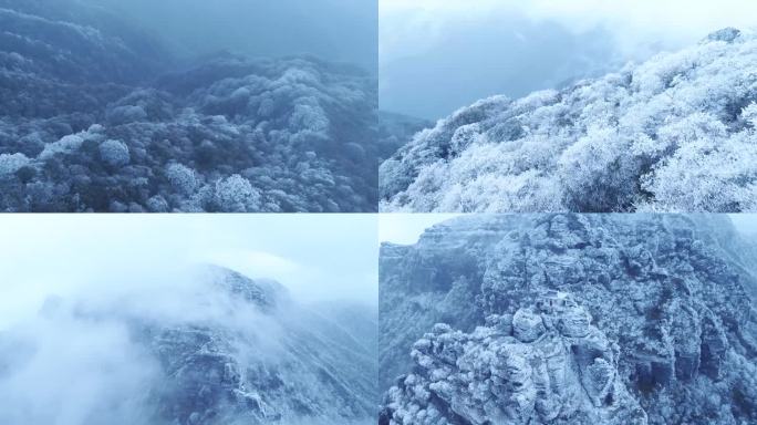 贵州铜仁梵净山雪景凝冻云雾03