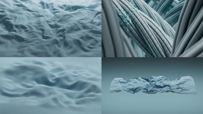 布料动画特效 防水 4K高质量三维素材