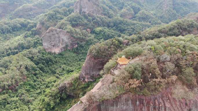 韶关仁化丹霞山无人机航拍阳元石5A景区