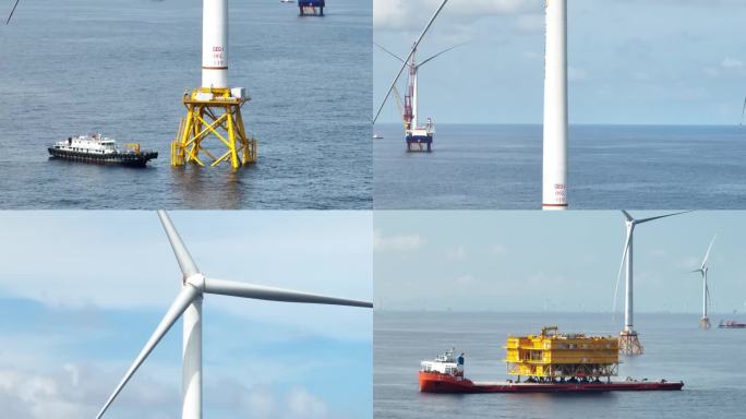 海上作业风力发电安装合集
