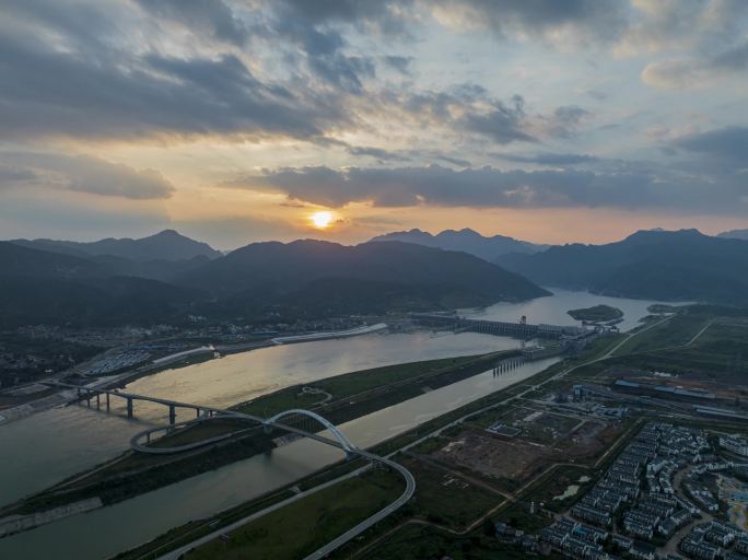 无音频版贵港市桂平市大藤峡延时风光