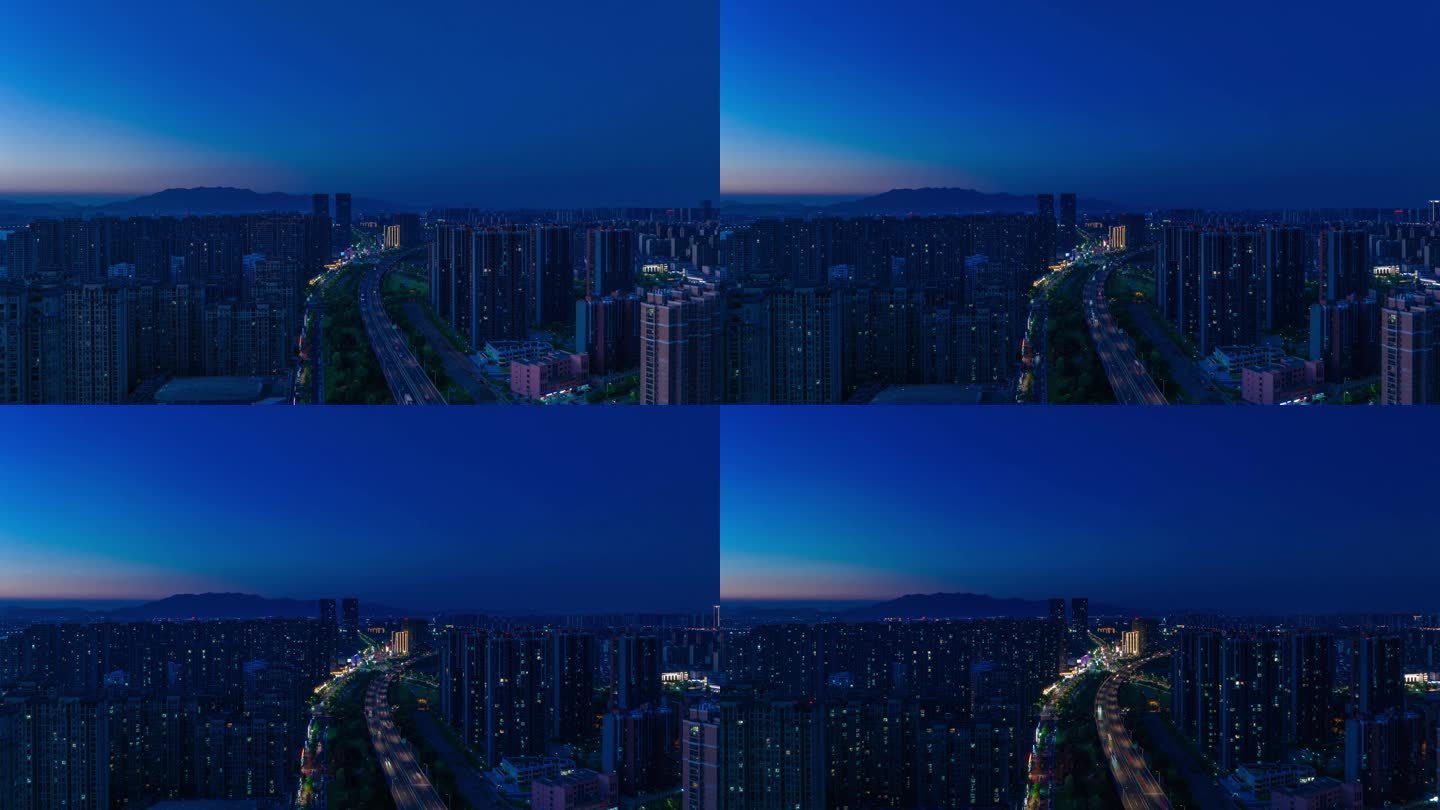 安庆城市夜景延时