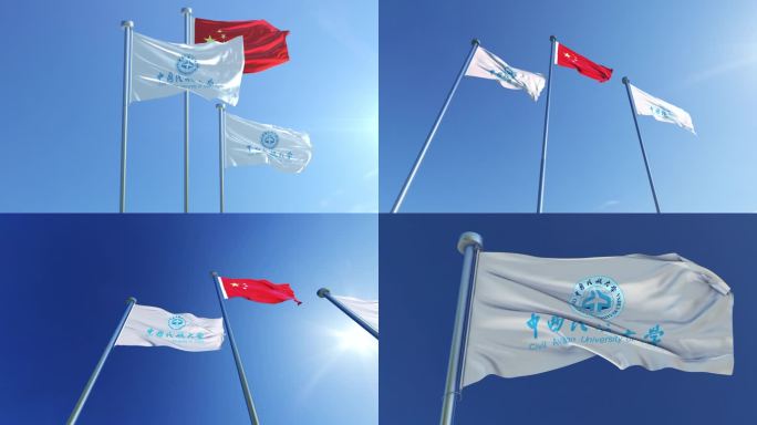 中国民航大学旗帜