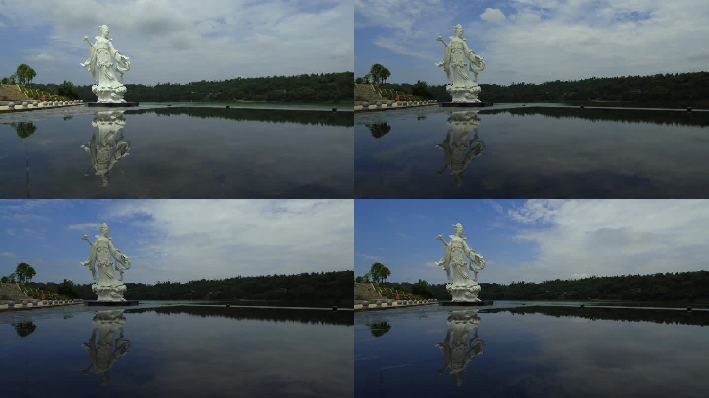 武胜龙女湖雕塑
