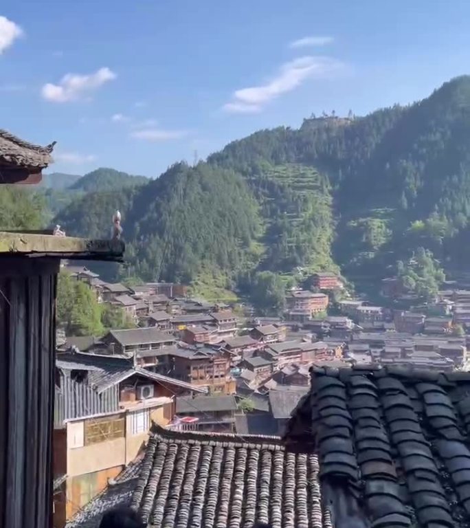 23瓦房屋顶 贵州乡村