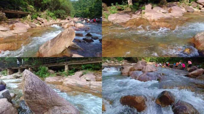 广州增城派潭大丰门景区山谷溪流之一