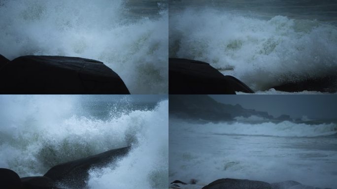 台风浪潮-高速摄影