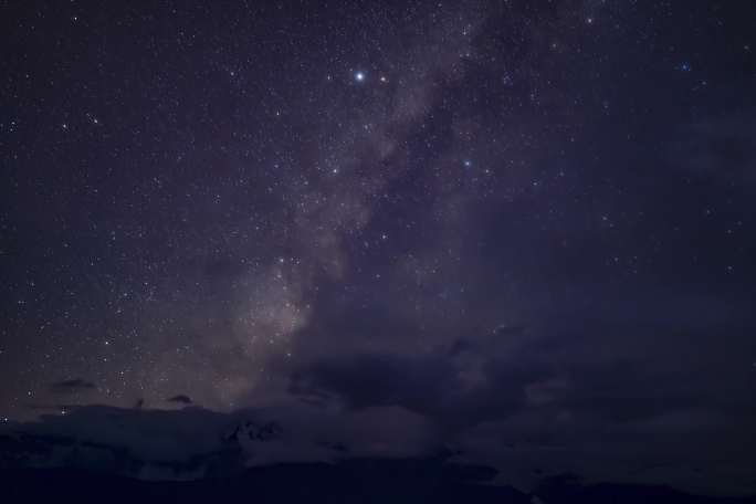 梅里雪山星空延时银河美景壮观香格里拉