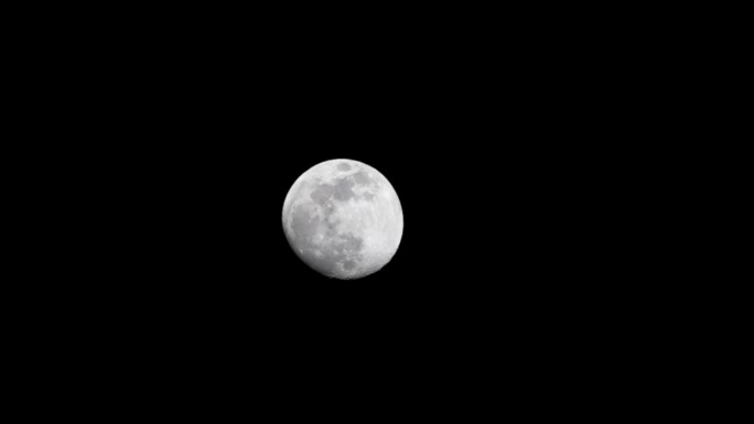 高清实拍空间站飞越月球凌月