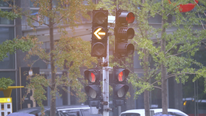 红绿灯北上广城市红绿灯交通信号灯十字路口