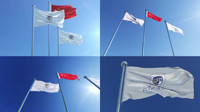 北京外国语大学旗帜