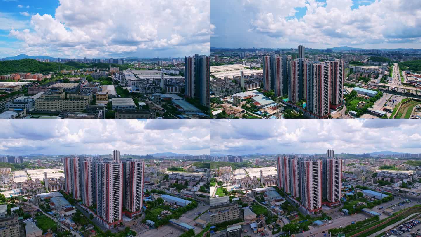 深圳工业园区中的商品房住宅楼小区