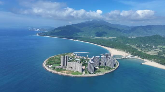 海南万宁日月湾大景