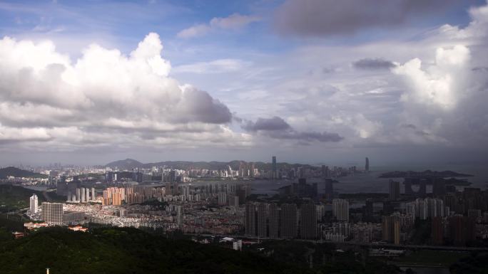 台风前的厦门风光