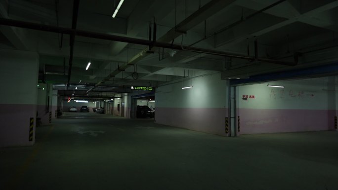 地下车库 商圈停车场 停车场 地下车位