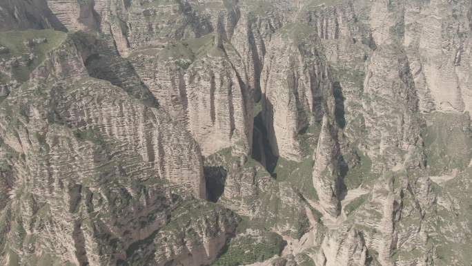 甘肃炳灵寺石窟 石林丹霞地貌