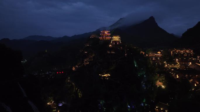 江西上饶望仙谷夜景