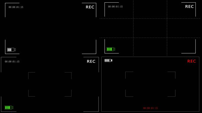 摄像机相机VCR取景框素材