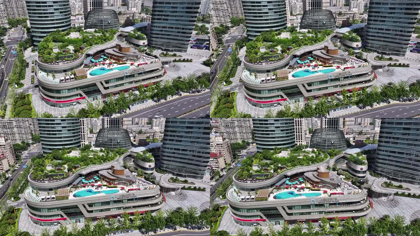 【正版4K素材】上海北外滩白玉兰广场
