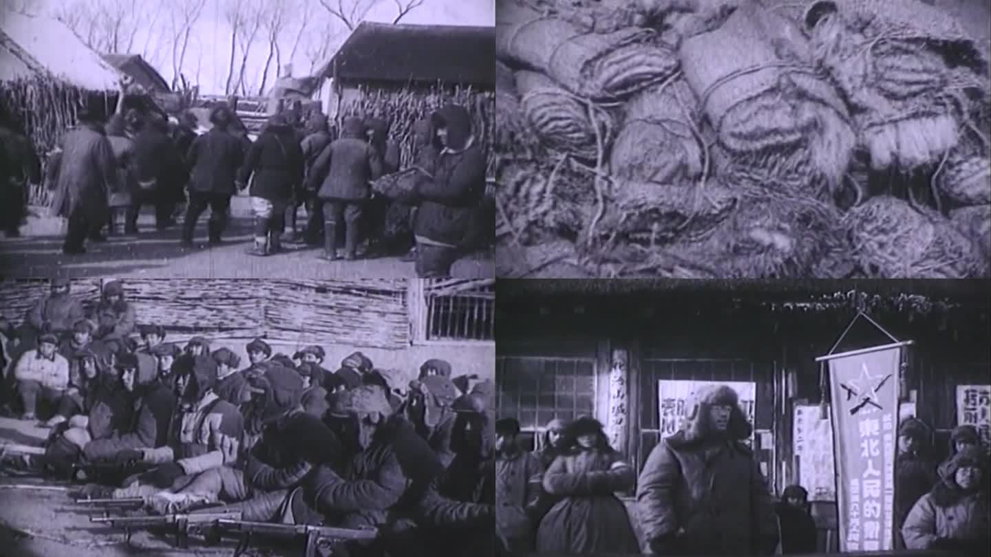 40年代的东北哈尔滨解放军慰劳团影像2
