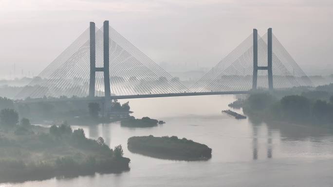 4K 京杭大运河江苏淮安段风光