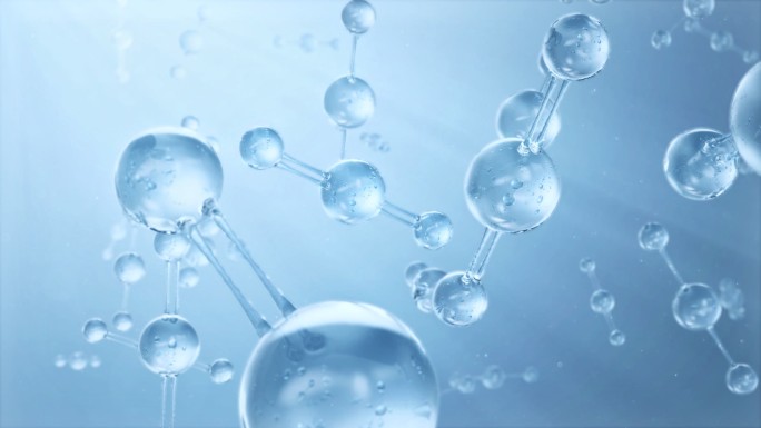 化妆品分子式结构精华细胞水分子护肤亮调