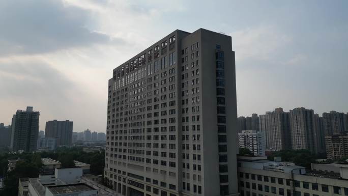 陕西省人民医院航拍医院大楼