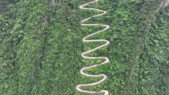 湖北宜昌长阳乡村十八拐公路