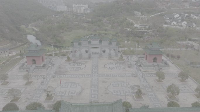 贵州省福泉市太极宫外景航拍4K大片十