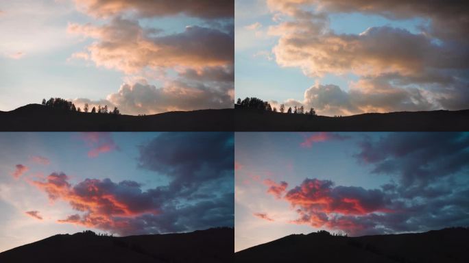 4K新疆自然风光之喀纳斯晚霞