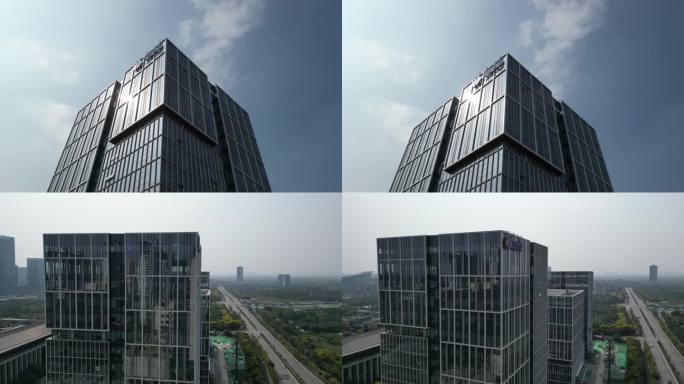 西咸新区中国电建大厦大楼航拍