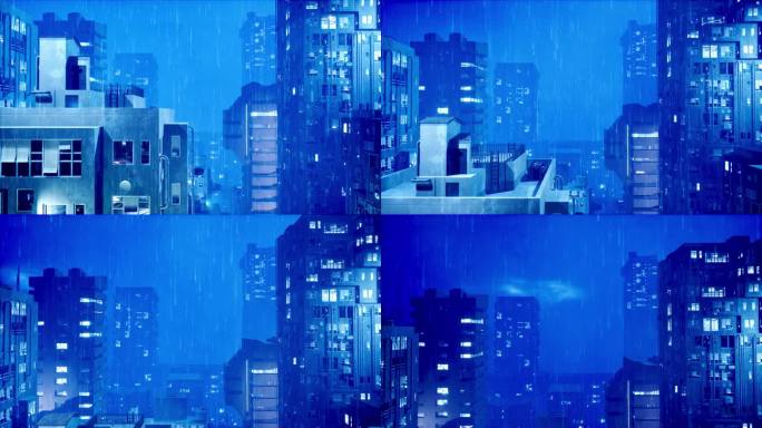 【4k】赛博城市下雨4