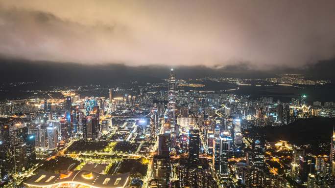 深圳云海夜景