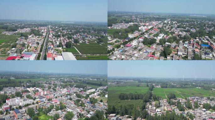 河南省驻马店西平县盆尧镇航拍素材