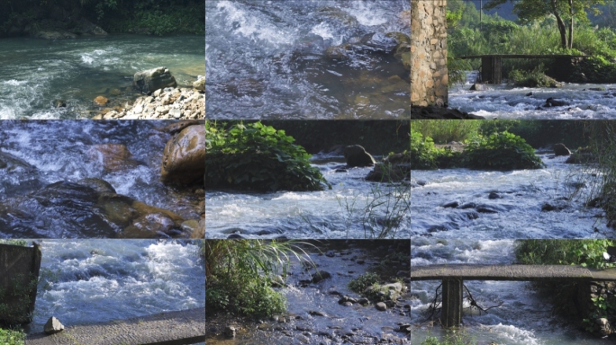 河水河流小溪流水溪水小河