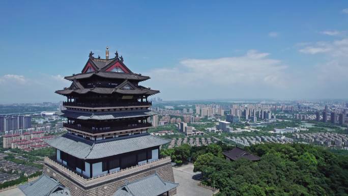 湖州市菰城景区 仁皇阁 仁皇山