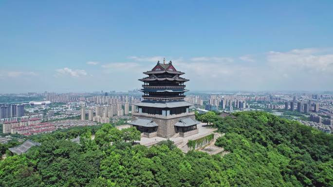 湖州市菰城景区 仁皇阁 仁皇山