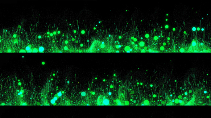 梦幻绿色粒子背景8k