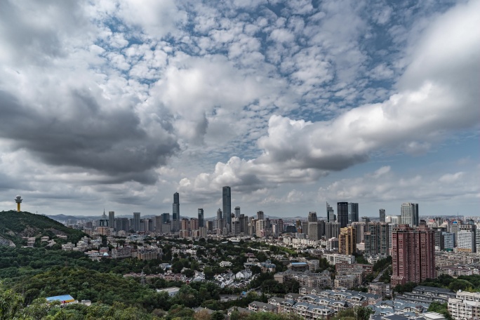 大连城市风光 天空 延时